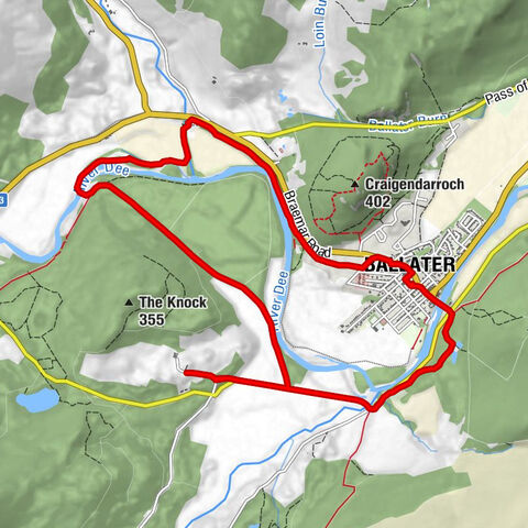 Ballater - Bridge of Muick - Milton of Brackley - Glenmuick Church