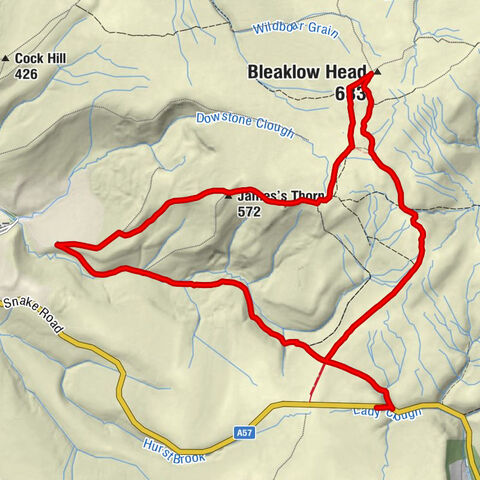 High Peak - Higher Shelf Stones - Bleaklow Head - Charlesworth