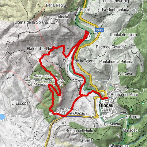 L'Arquet - Olocau - Rocha del Herrero - La Escalerilla