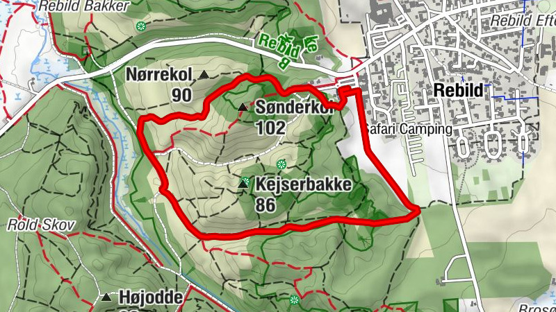 Rebild Kommune - Sønderkol - Nørrekol - Rold Høj