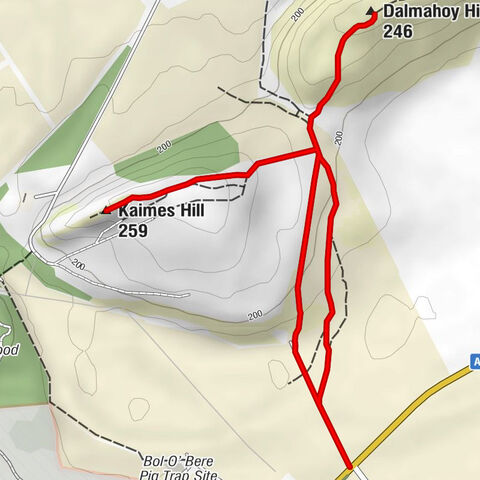 Balerno - Kaimes Hill - Dalmahoy Hill