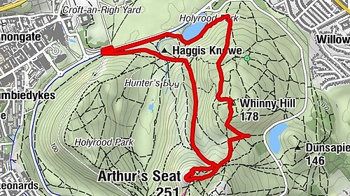 Edinburgh - Arthur's Seat - Crow Hill - Northfield/Willowbrae