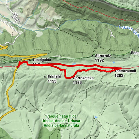Lizarragako Benta - Usaide - Tontorraundi - Dorrokoteka