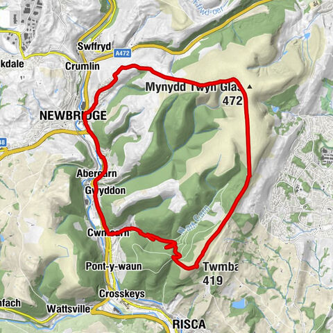 Risca East - Risca - Twmbarlwm - Abercarn