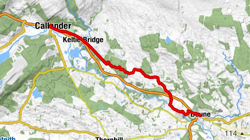 Callander - Keltie Bridge - Kilmadock Parish Church - Doune