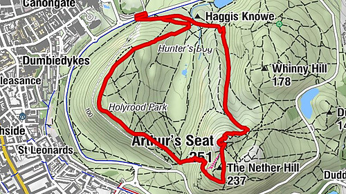 Northfield/Willowbrae - The Nether Hill - Arthur's Seat - Haggis Knowe