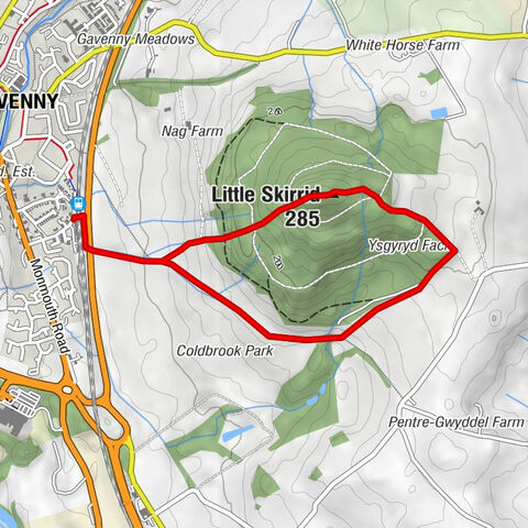 Abergavenny - Little Skirrid - Gobion Fawr