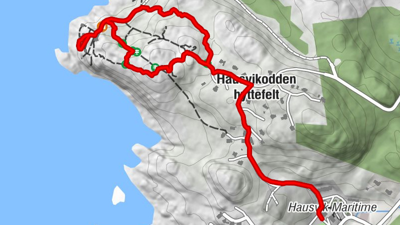Hausvikstrand - Hausvikodden hyttefelt - Lyngdal