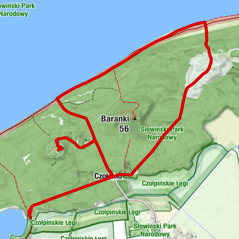 Smołdziński Las - Czołpino - Czerwona Szopa