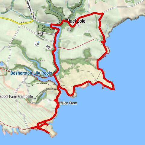 Stackpole - Sandy Pit - Gun Cliff - Stackpole Quay
