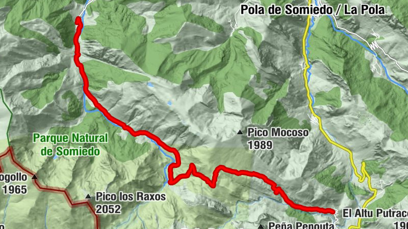 El Dibán - Las Ucheras - La Peral - Viḷḷar de Vildas