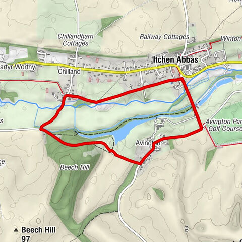 Itchen Valley - Chilland - Itchen Abbas - Avington