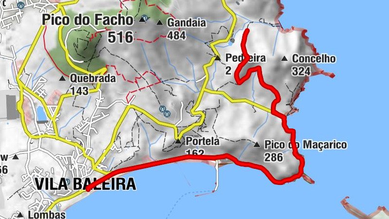 Vila Baleira - Porto dos Frades - Serra de Dentro - Porto Santo