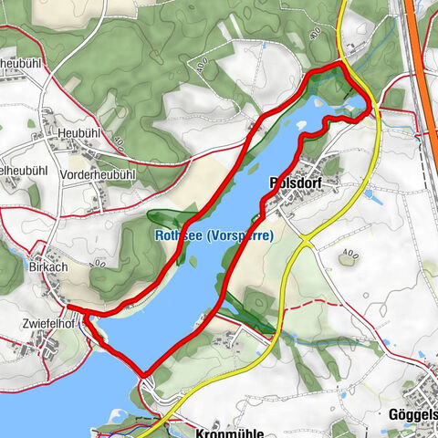 Zwiefelhof - Strandhaus Birkach - Polsdorf - Strandhaus Grashof