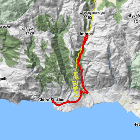 Χώρα Σφακίων - Εκκλησία Αγιος Γεώργιοσ - Κομιτάδες - Ποροφάραγγο