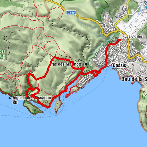 Cassis - Émergence du Bestouan - Gouffres Martel - Exsurgence de Port-Miou