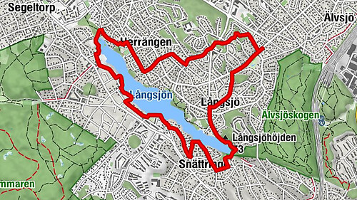 Hägersten-Älvsjö stadsdelsområde - Långsjöhöjden - Stuvsta-Snättringe - Huddinge