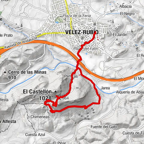 Vélez-Rubio - Cutar - El Castellón