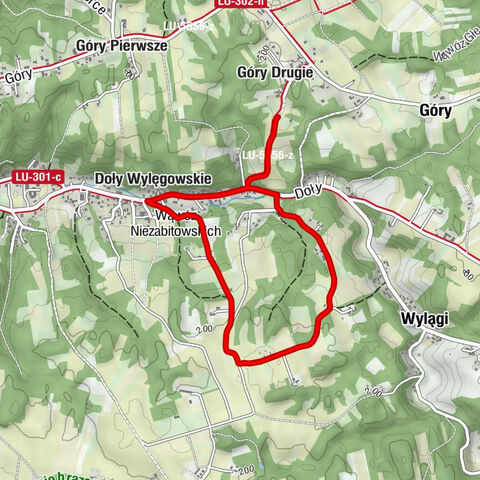 Kazimierz Dolny - Klubojadalnia Przystanek Korzeniowa - Doły - Doły Wylęgowskie