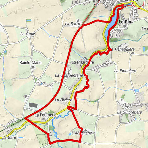 Teillé - Le Pin - La Renaudière - La Plonnière