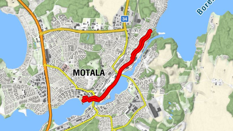 Motala kyrka - Motala - Kvarnön - Centrum