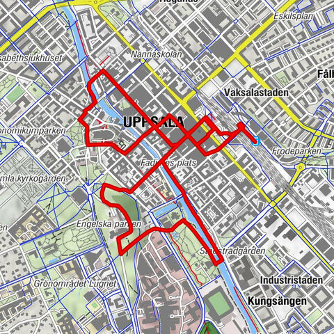 Uppsala Östra - Sankt Lars katolska kyrka - Baptistkyrkan - Uppsala kommun