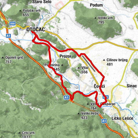 Otočac - Lug - Čovići - Banići