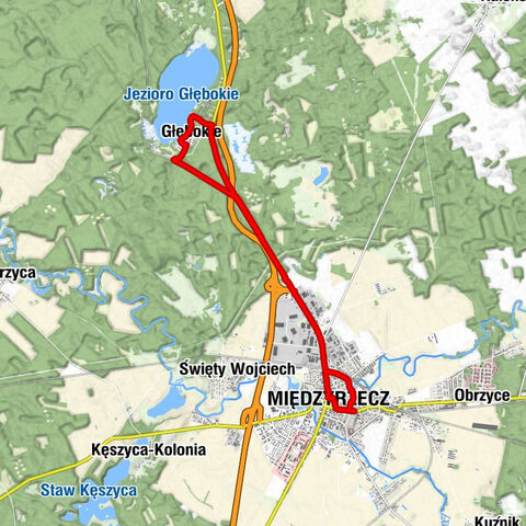 Osiedle Centrum - Cerkiew pw. Świętych Cyryla i Metodego - Kaplica polowa - Międzyrzecz
