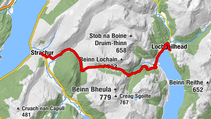 Strachur - Strachurmore - Lettermay - Lochgoilhead