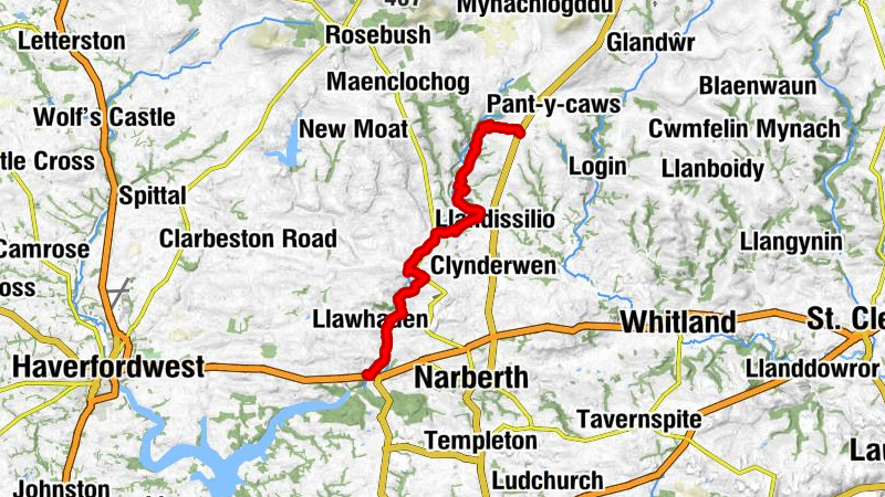 Efailwen - Rhydwilym - St Aidan - Llawhaden