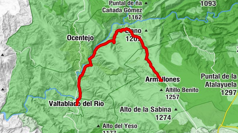 Armallones - Altillo del Santo - El Tintorero - Valtablado del Río