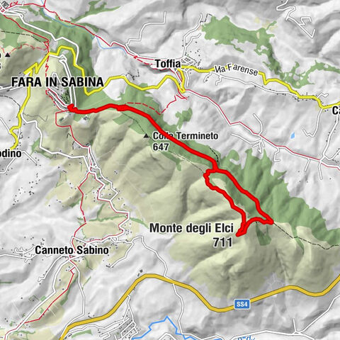 Fara in Sabina - Monte degli Elci - Colle di Mezzo