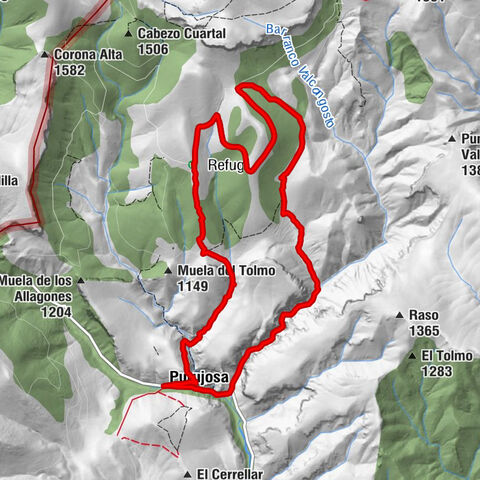 Purujosa - Cueva del Tio Barrigudo - Refugio de Cerrogordo - Cueva del Cuartún