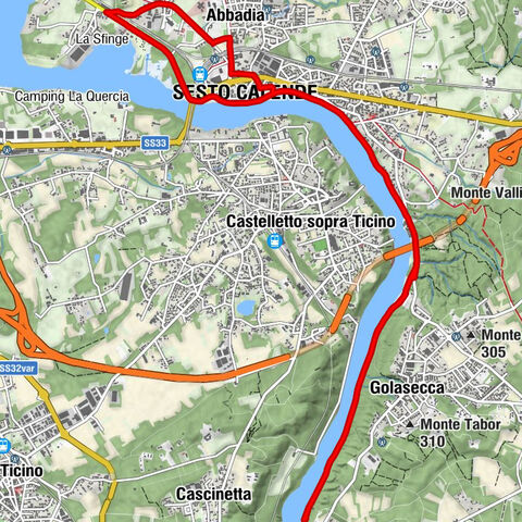 Prato Secco - Coarezza - Libando - Sesto Calende