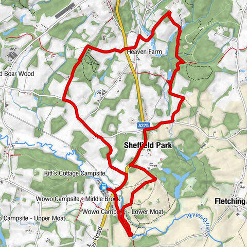 Fletching - Ketches Farm - Sheffield Mill - Sheffield Park
