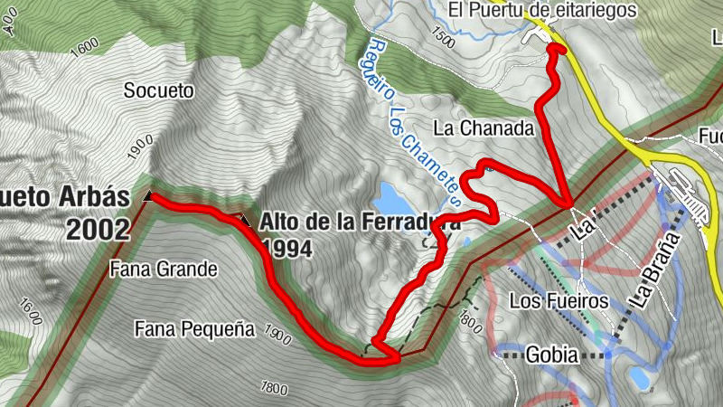 Leitariegos - El Puertu de Ḷḷeitariegos - Cueto Arbás - Alto de la Ferradura
