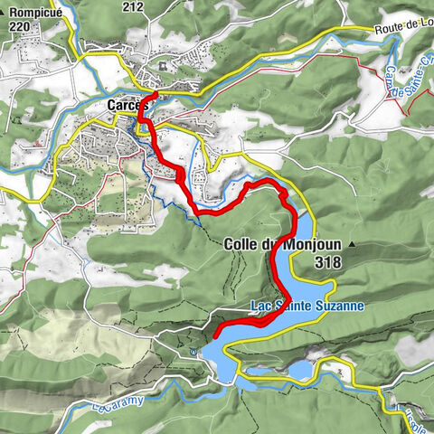 Carcès - Chapelle Notre-Dame-de-Carami - Chutes du Caramy - Le Village du Lac