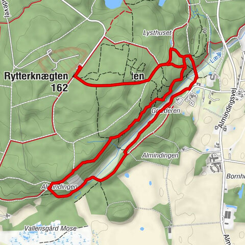 Bornholms Regionskommune - Dronningestenen - Geddebæksfall - Rytterknægten