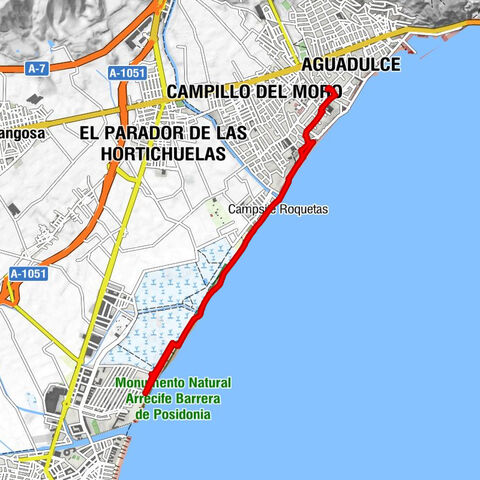 Aguadulce - Campillo del Moro - Roquetas de Mar