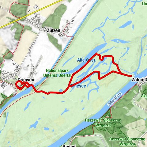 Criewen - Kirche Criewen - Gaststätte "Zur Linde" - Zatoń Dolna