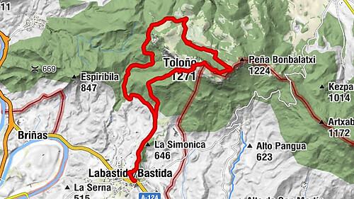 Labastida/Bastida - Toloño - Toloño (vértice) - Portillo del Aire