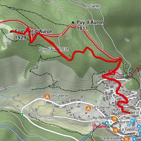 Schneeschuhwanderung Gipfel Puy d'Auron