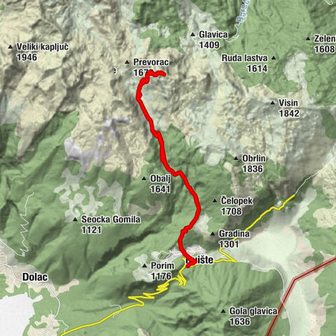 Izviđački dom - Ruište - Sivadije - Planinarska Kuća Ruište