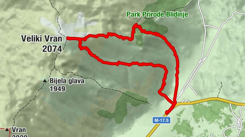 Hajdučke Vrleti - Veliki Vran