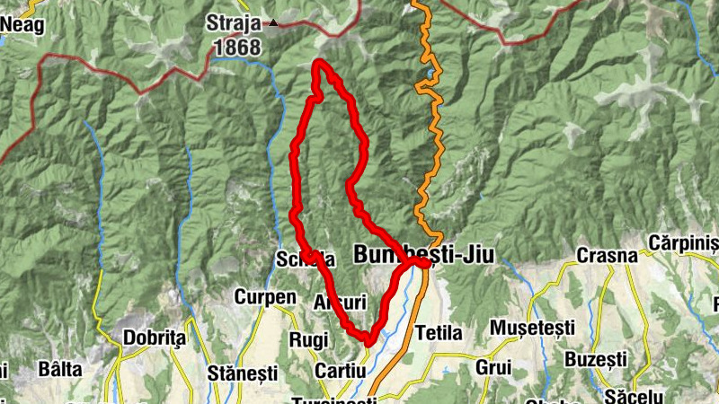 Bumbești-Jiu - Pleșa - Schela - Arsuri
