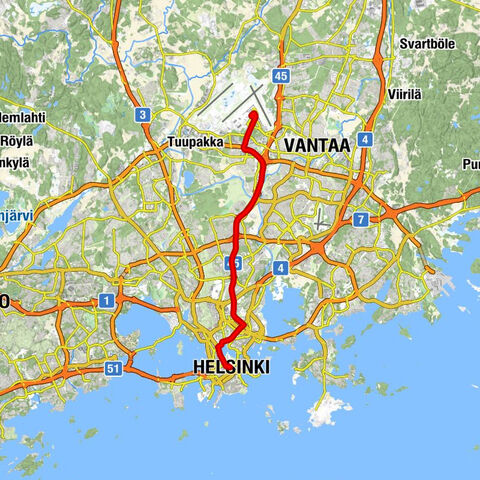 Aviapoliksen suuralue - Vantaa - Mäntymäki - Keskusta