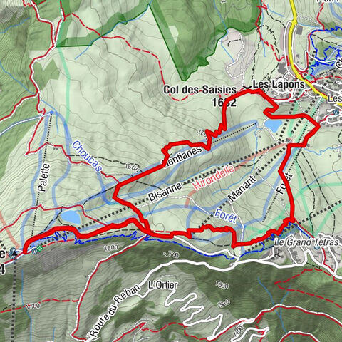 Hauteluce - Col des Saisies - Mont Bisanne - Boëtet
