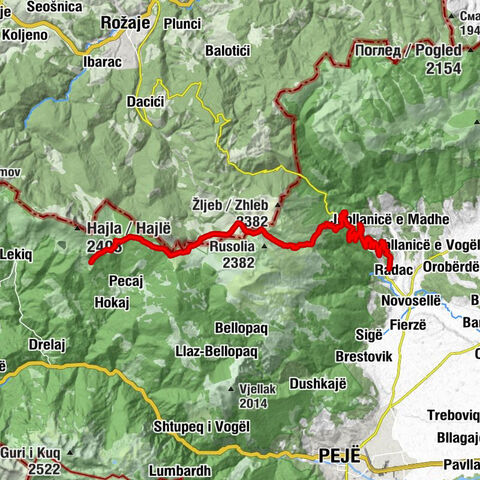 Radac - Restaurant Te Kulla - Hajlë - Qafa Gjonit