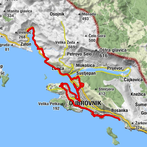 Zlatni potok - Nuncijata - Crkva sv. Dominika - Konoba Dandy