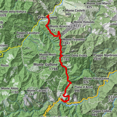 La Rocchetta - Monte Della Fratta - Monte Guffone - Corniolo